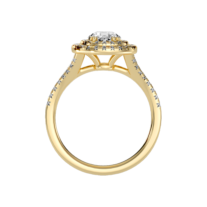 Doiet Classic Halo Diamond Engagement Ring - Twelve