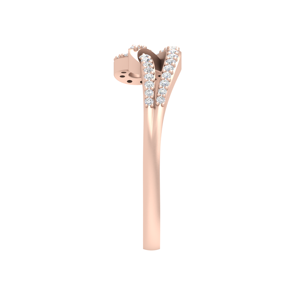 Dollice Diamond Band In 925 Sterling Silver - Four