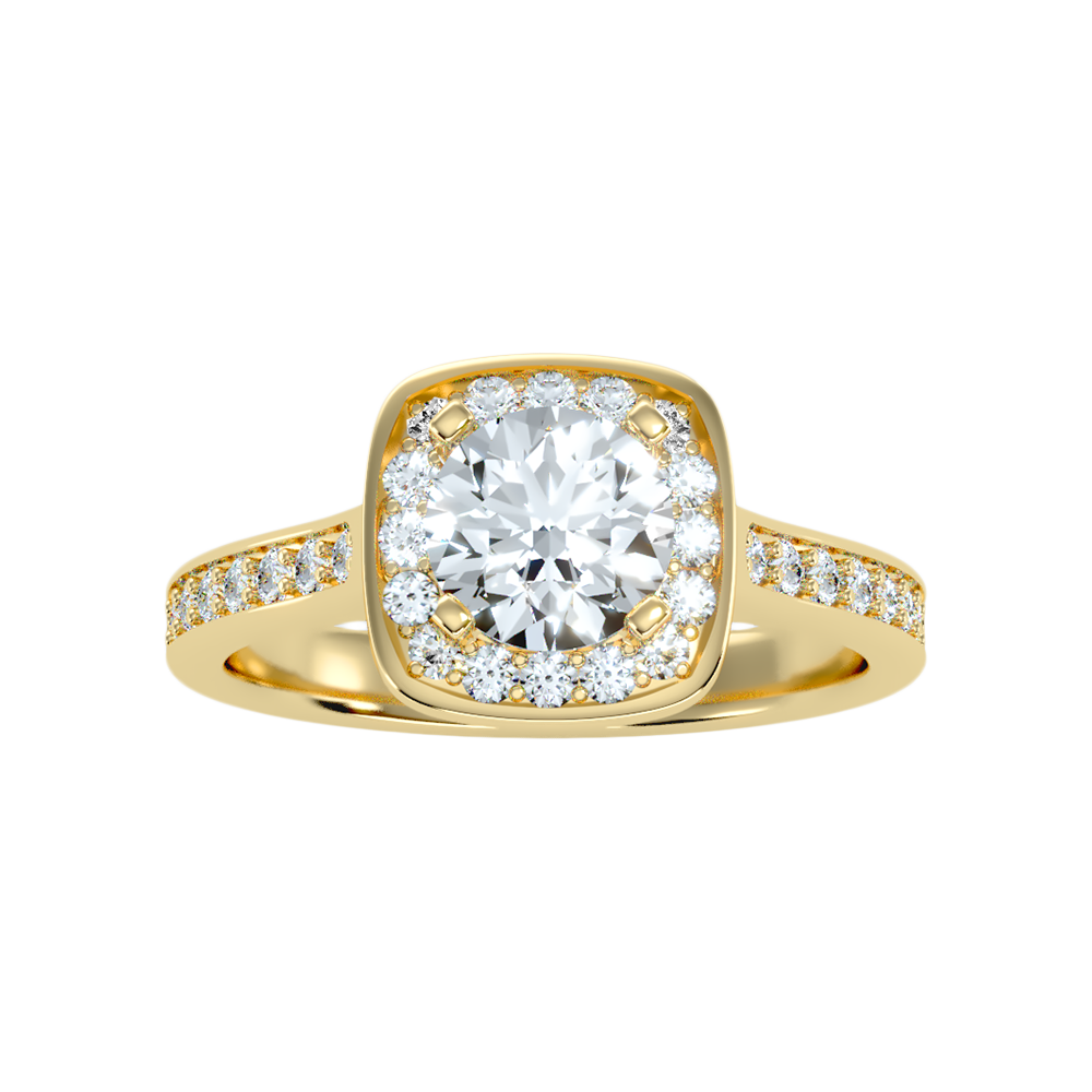 Dolly Diamond Halo Ring - Ten