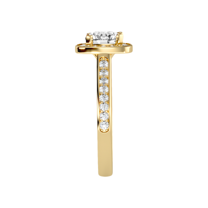 Dolly Diamond Halo Ring - Eleven