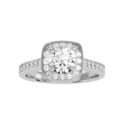Dolly Diamond Halo Ring - Three