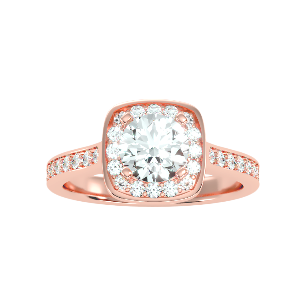 Dolly Diamond Halo Ring - Five