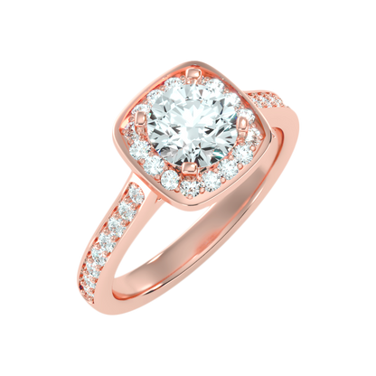 Dolly Diamond Halo Ring - Seven
