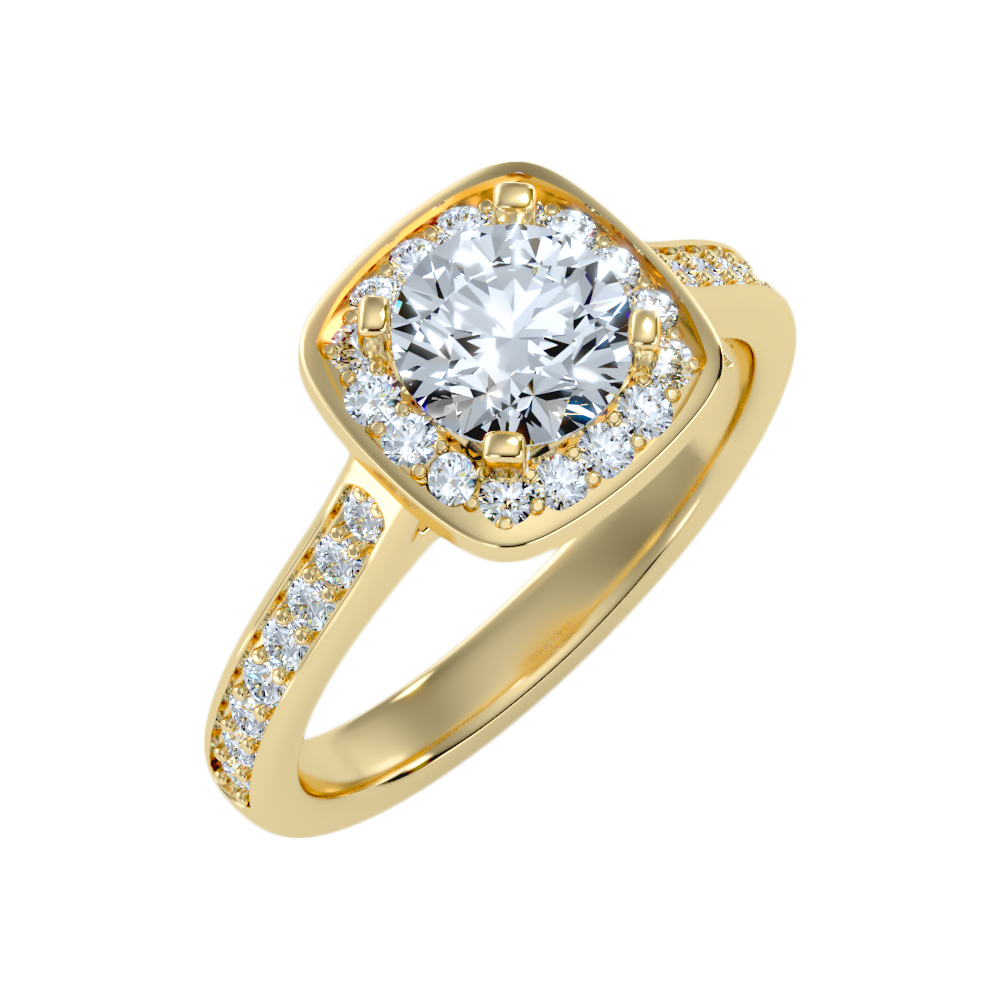 Dolly Diamond Halo Ring - Nine