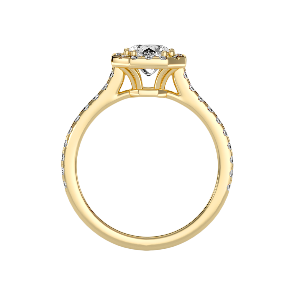 Domance Engagement Ring In 925 Sterling Silver - Two