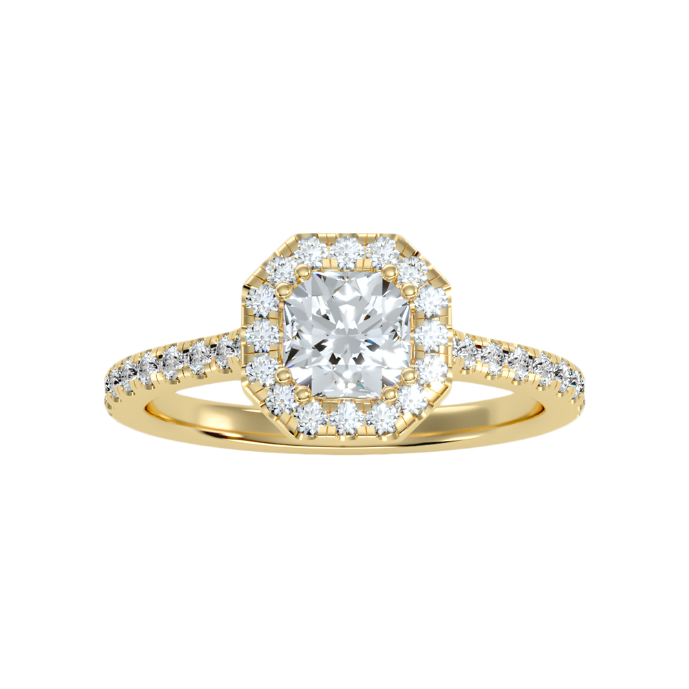 Domance Engagement Ring In 925 Sterling Silver - Three