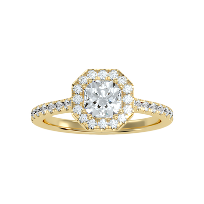 Domance Engagement Ring In 925 Sterling Silver - Three