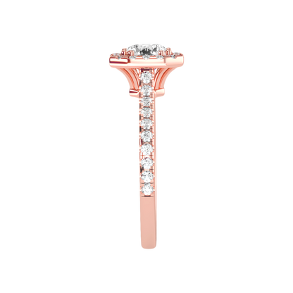 Domance Engagement Ring In 925 Sterling Silver - Eight