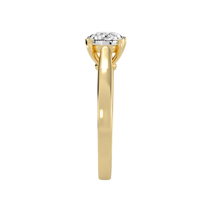 Doux Classic Solitaire Ring In 925 Sterling Silver - Eleven