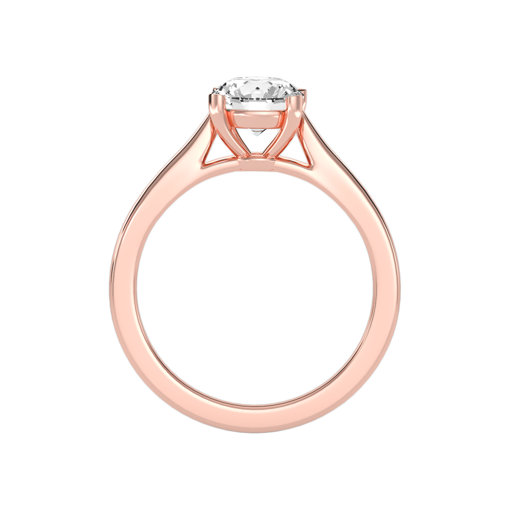 Doux Classic Solitaire Ring In 925 Sterling Silver - Six