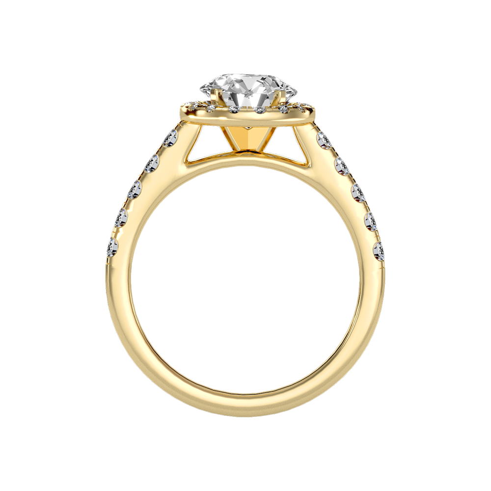 Dreamy Classic Halo Diamond Engagement Ring - Twelve
