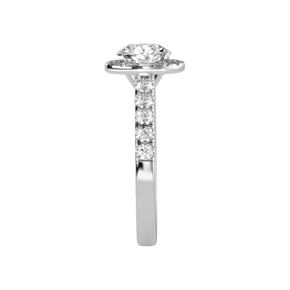 Dreamy Classic Halo Diamond Engagement Ring - Four