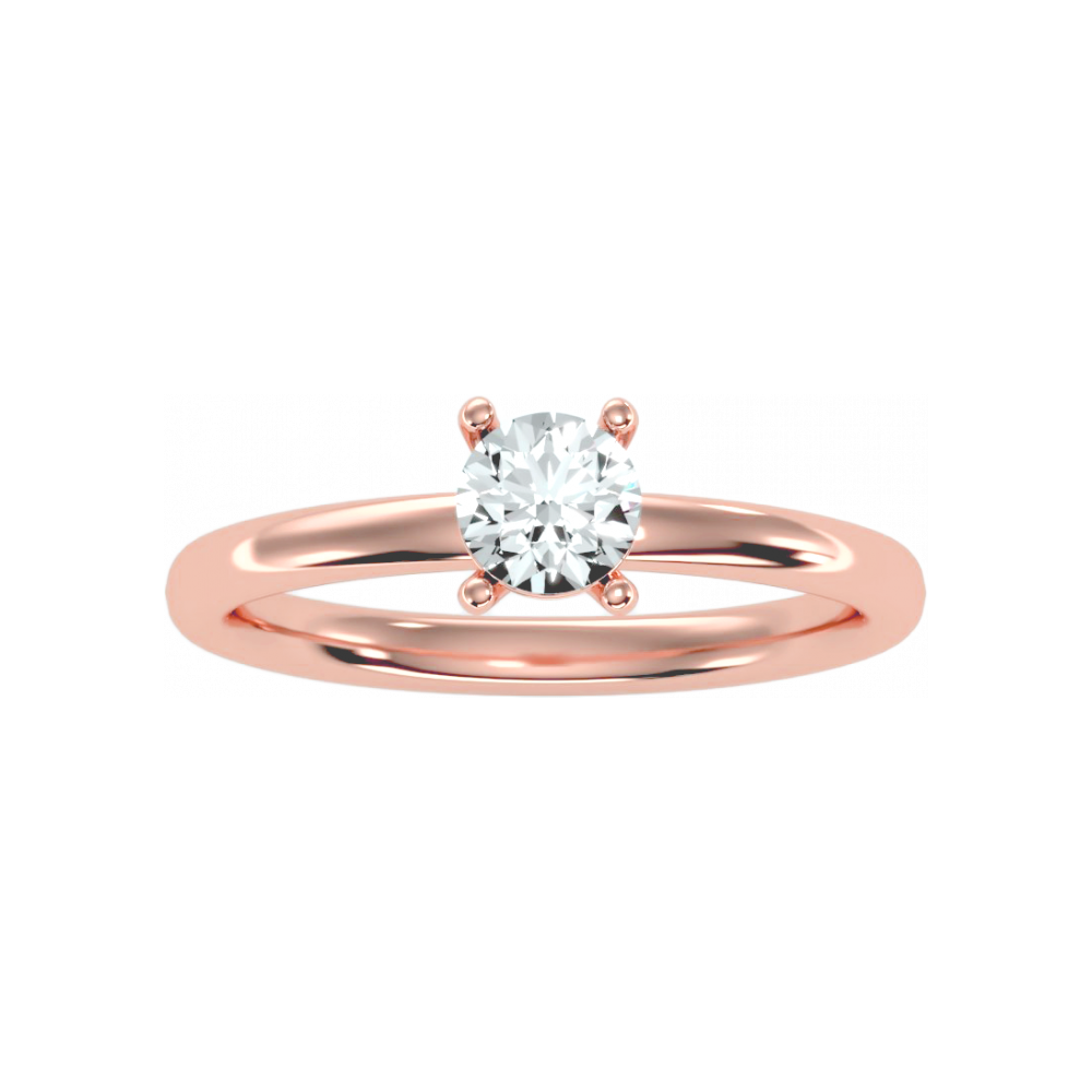 Dreamy Solitaire Ring In 925 Sterling Silver - Twelve