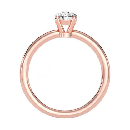 Dreamy Solitaire Ring In 925 Sterling Silver - Nine