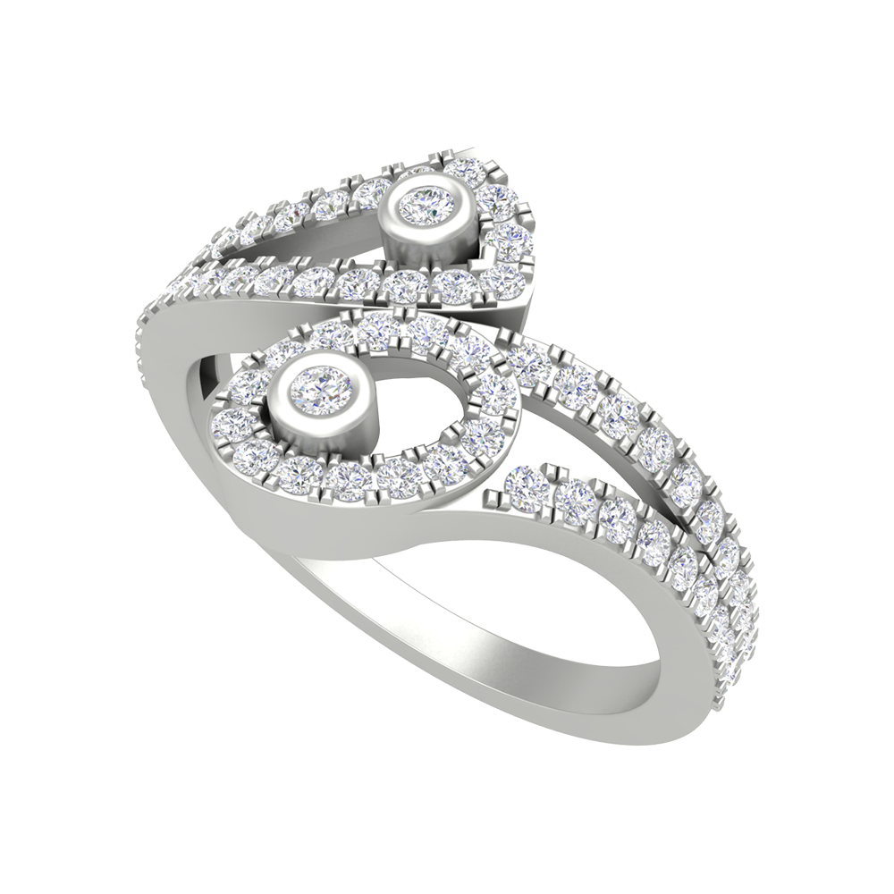 Dream Of Dazzle Cluster Ring In 925 Sterling Silver - Five