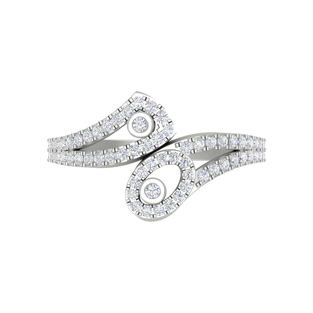 Dream Of Dazzle Cluster Ring In 925 Sterling Silver - Six