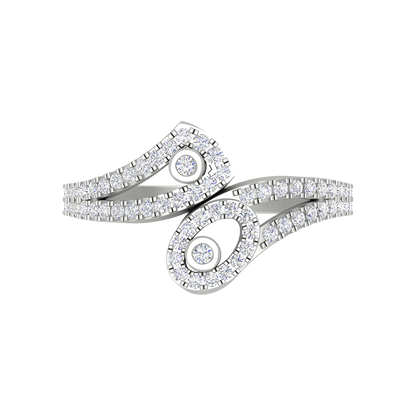 Dream Of Dazzle Cluster Ring In 925 Sterling Silver - Six