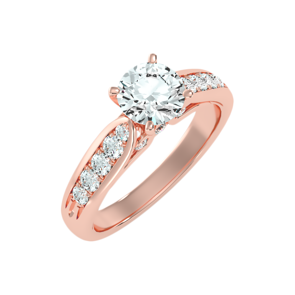 Drop Solitaire Ring - One