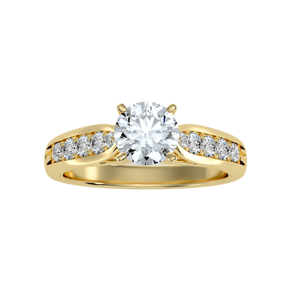 Drop Solitaire Ring - Ten