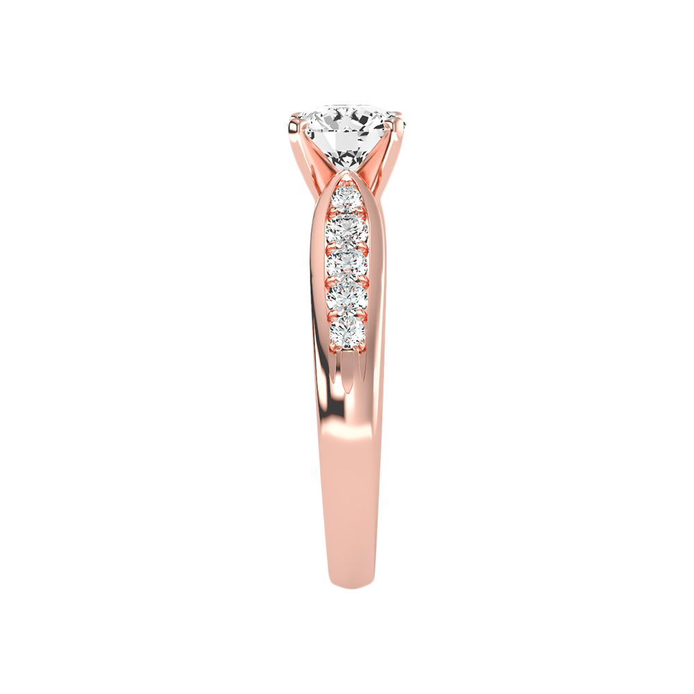 Drop Solitaire Ring - Three