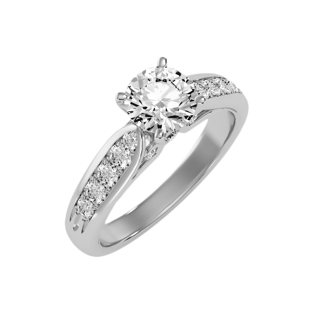 Drop Solitaire Ring - Five