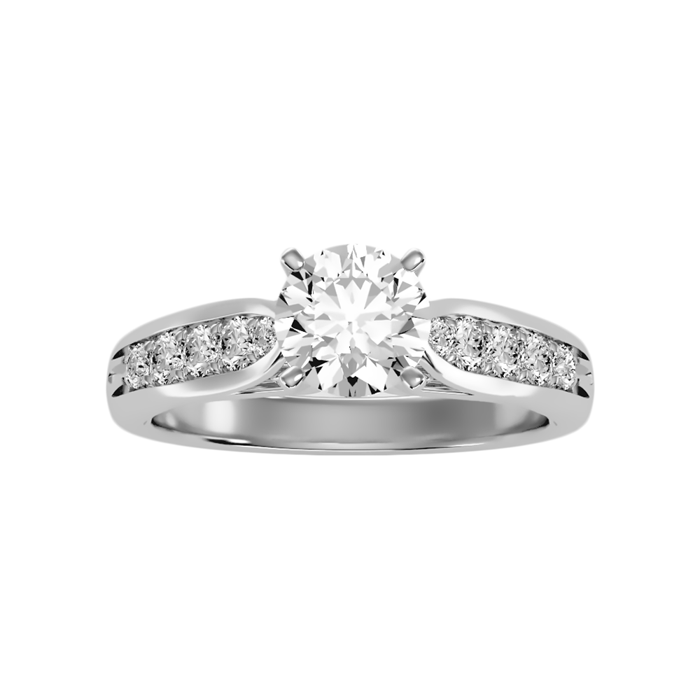 Drop Solitaire Ring - Six