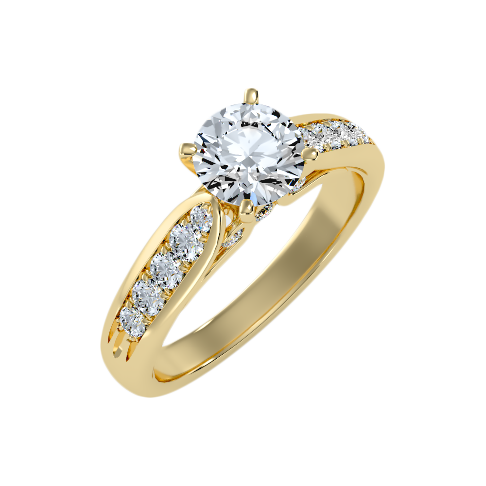Drop Solitaire Ring - Nine