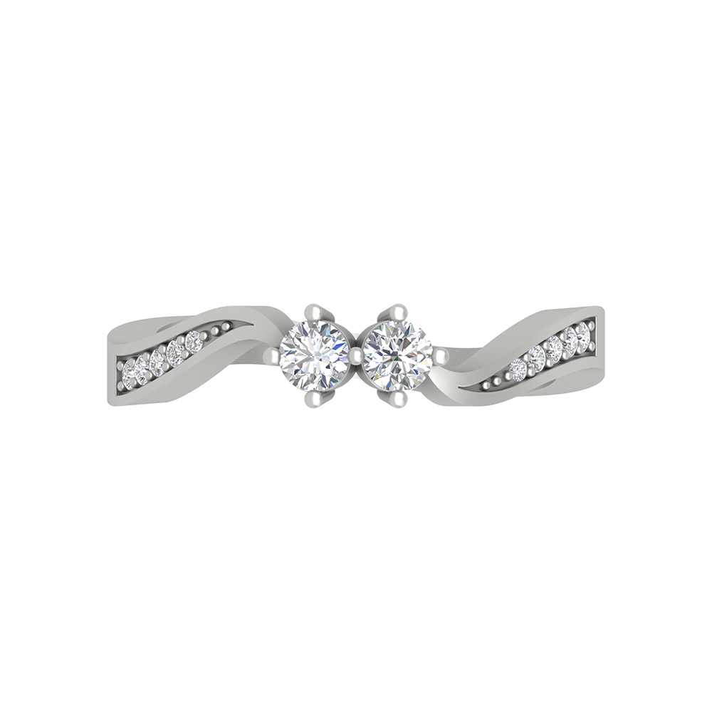 Dual Diamond Anniversary Ring - One