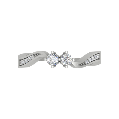 Dual Diamond Anniversary Ring - One