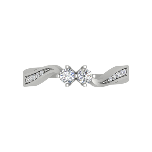 Dual Diamond Anniversary Ring - One