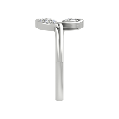 Dual Leaves Diamond Band - Seven