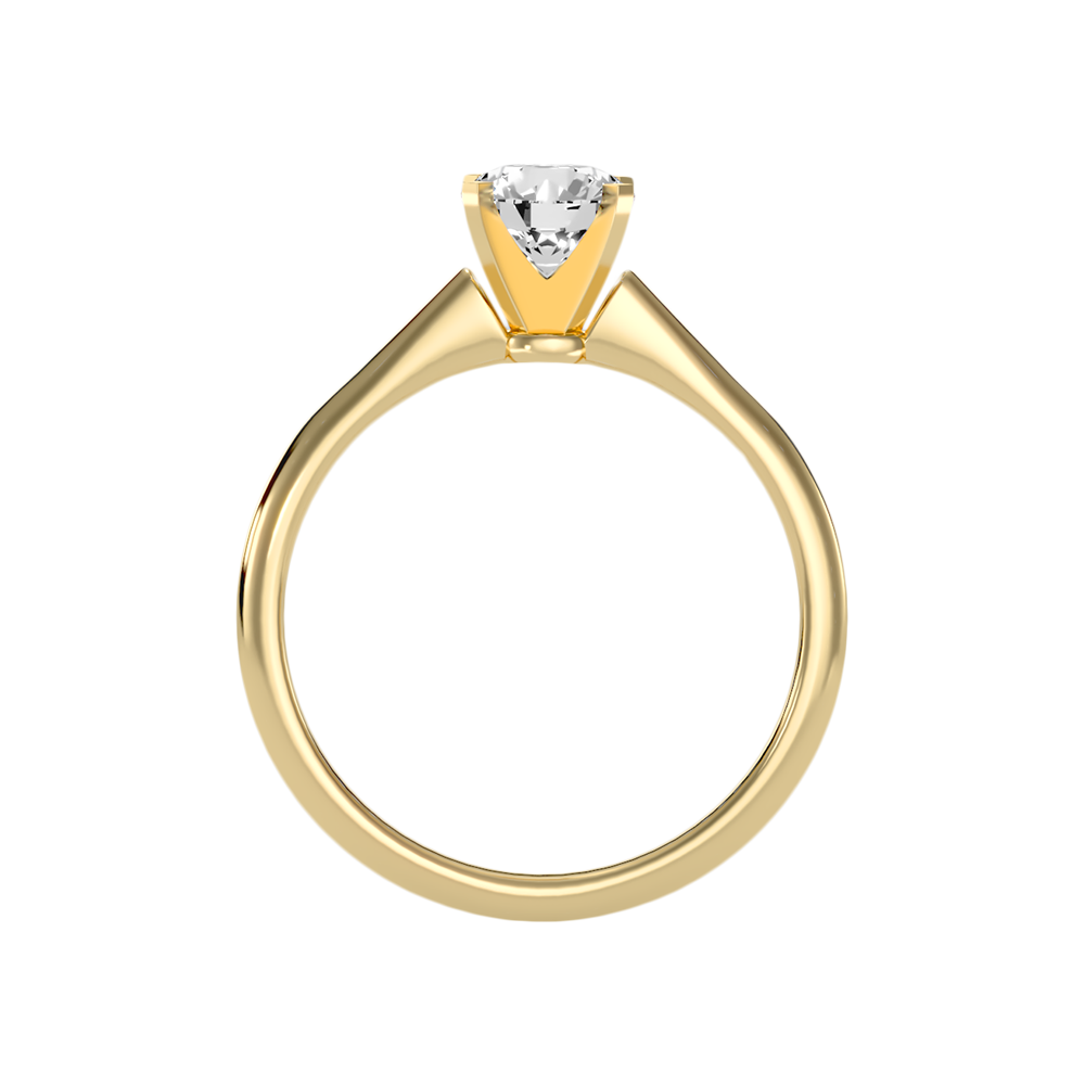 Duox Classic Solitaire Ring In 925 Sterling Silver - Twelve