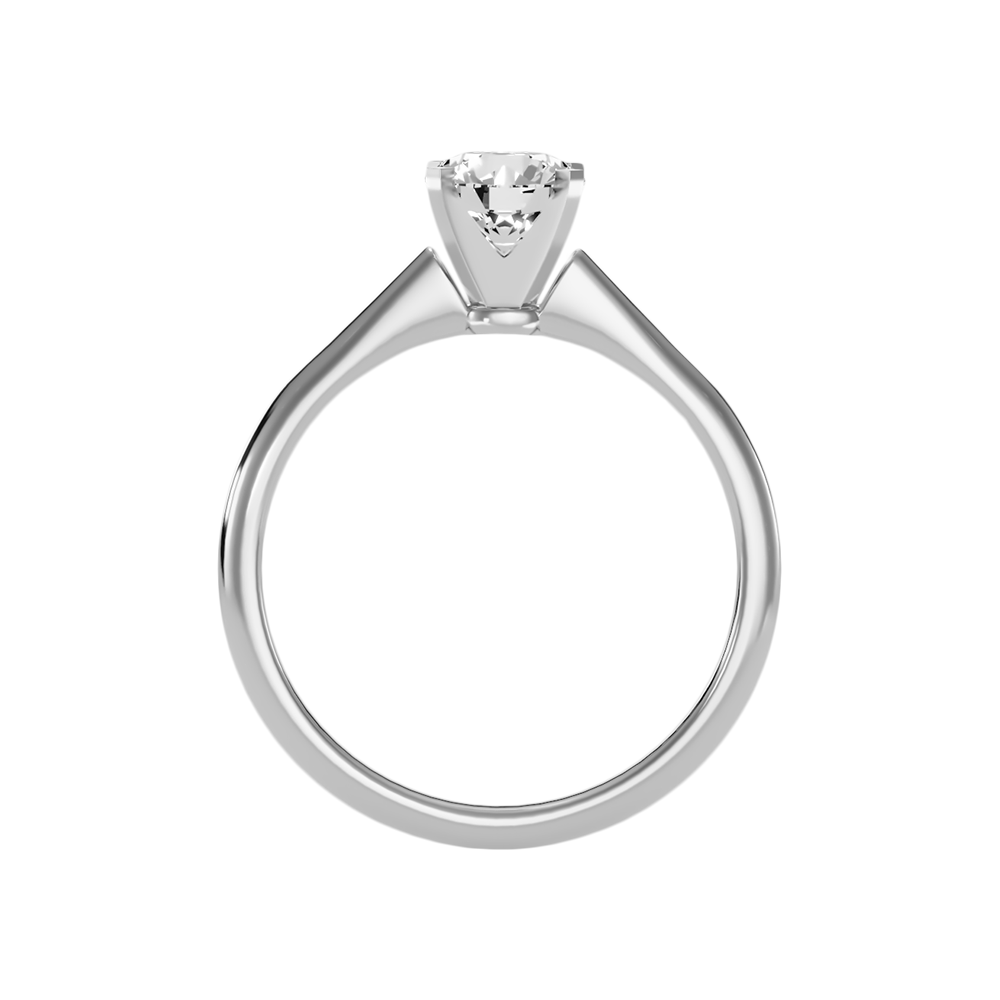 Duox Classic Solitaire Ring In 925 Sterling Silver - Two