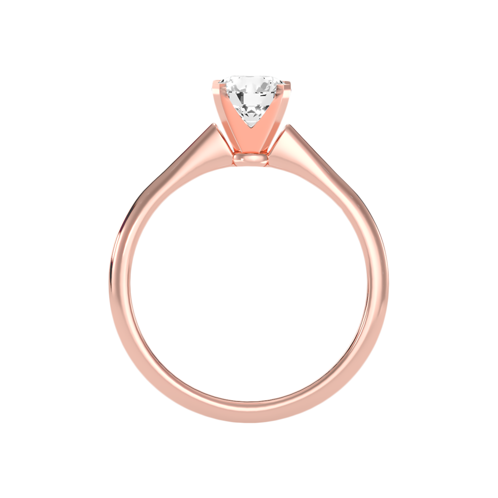 Duox Classic Solitaire Ring In 925 Sterling Silver - Six