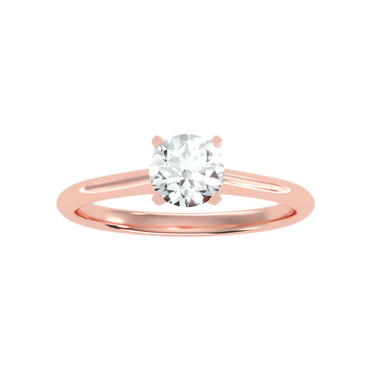 Duox Classic Solitaire Ring In 925 Sterling Silver - Seven