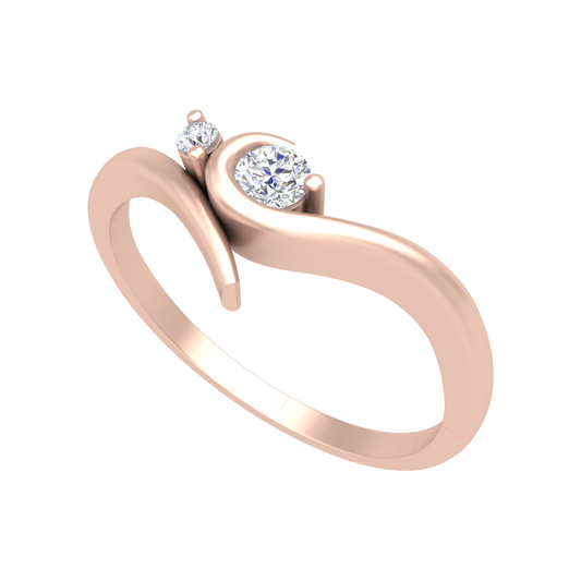 Duo Miracle Ring In 925 Sterling Silver - One