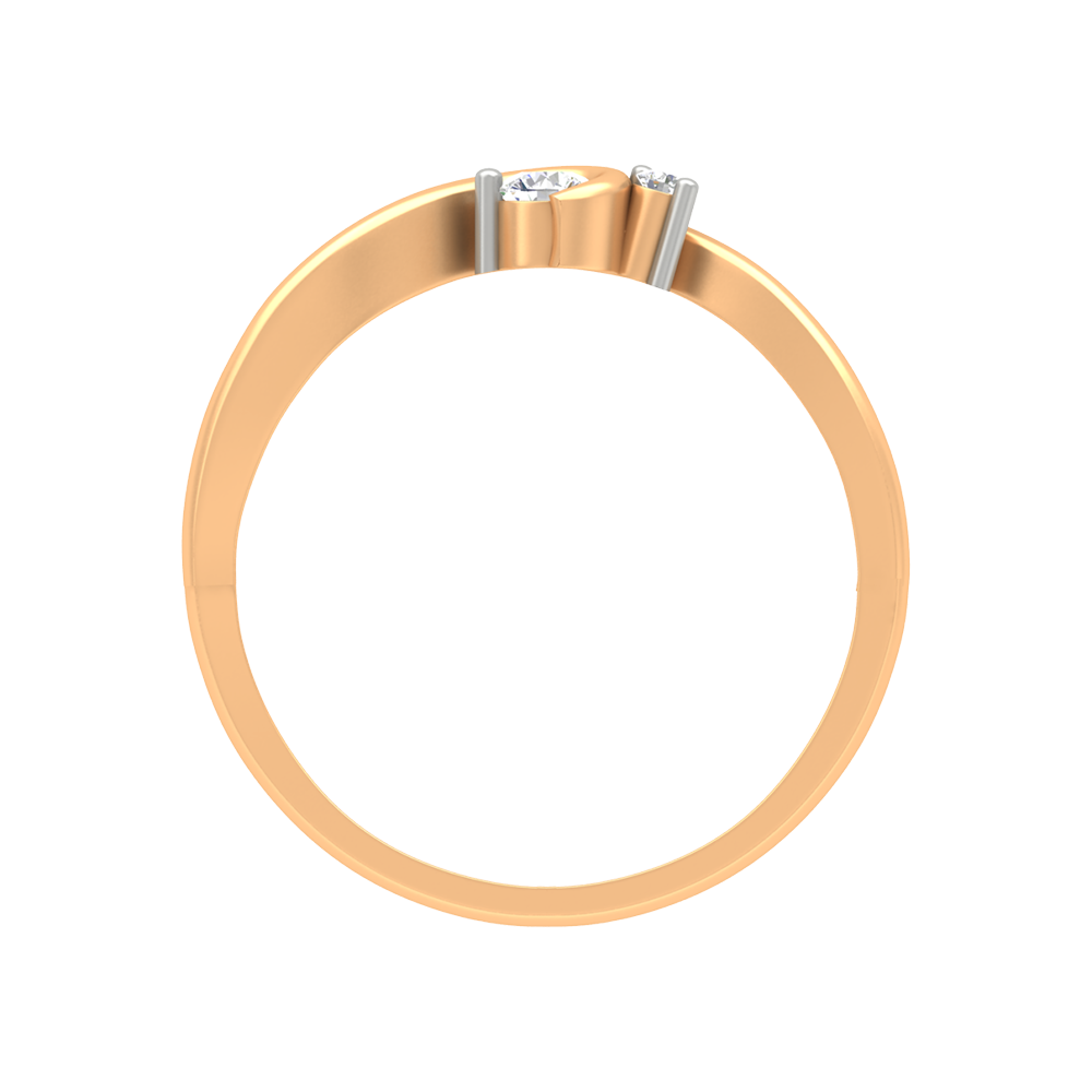 Duo Miracle Ring In 925 Sterling Silver - Twelve