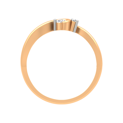 Duo Miracle Ring In 925 Sterling Silver - Twelve