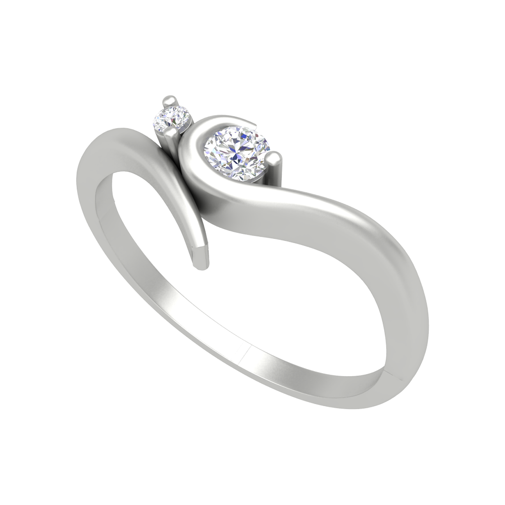 Duo Miracle Ring In 925 Sterling Silver - Five