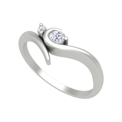 Duo Miracle Ring In 925 Sterling Silver - Five