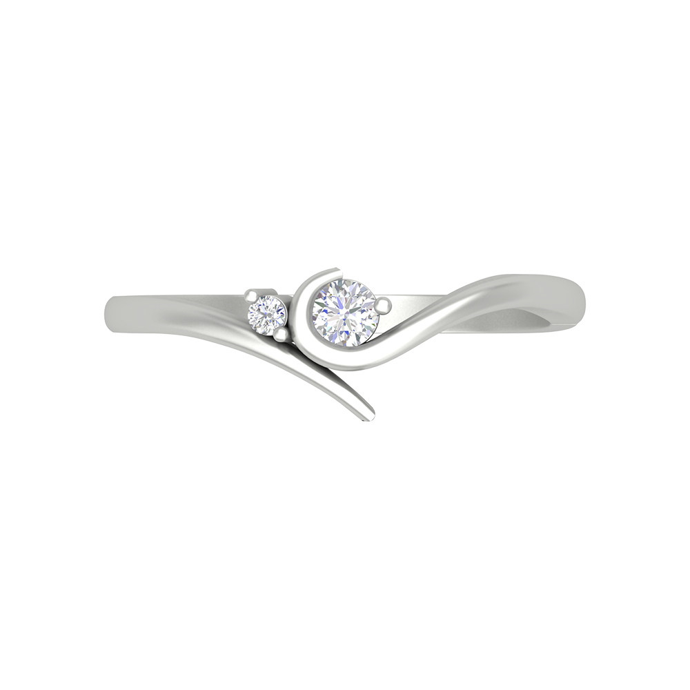 Duo Miracle Ring In 925 Sterling Silver - Six