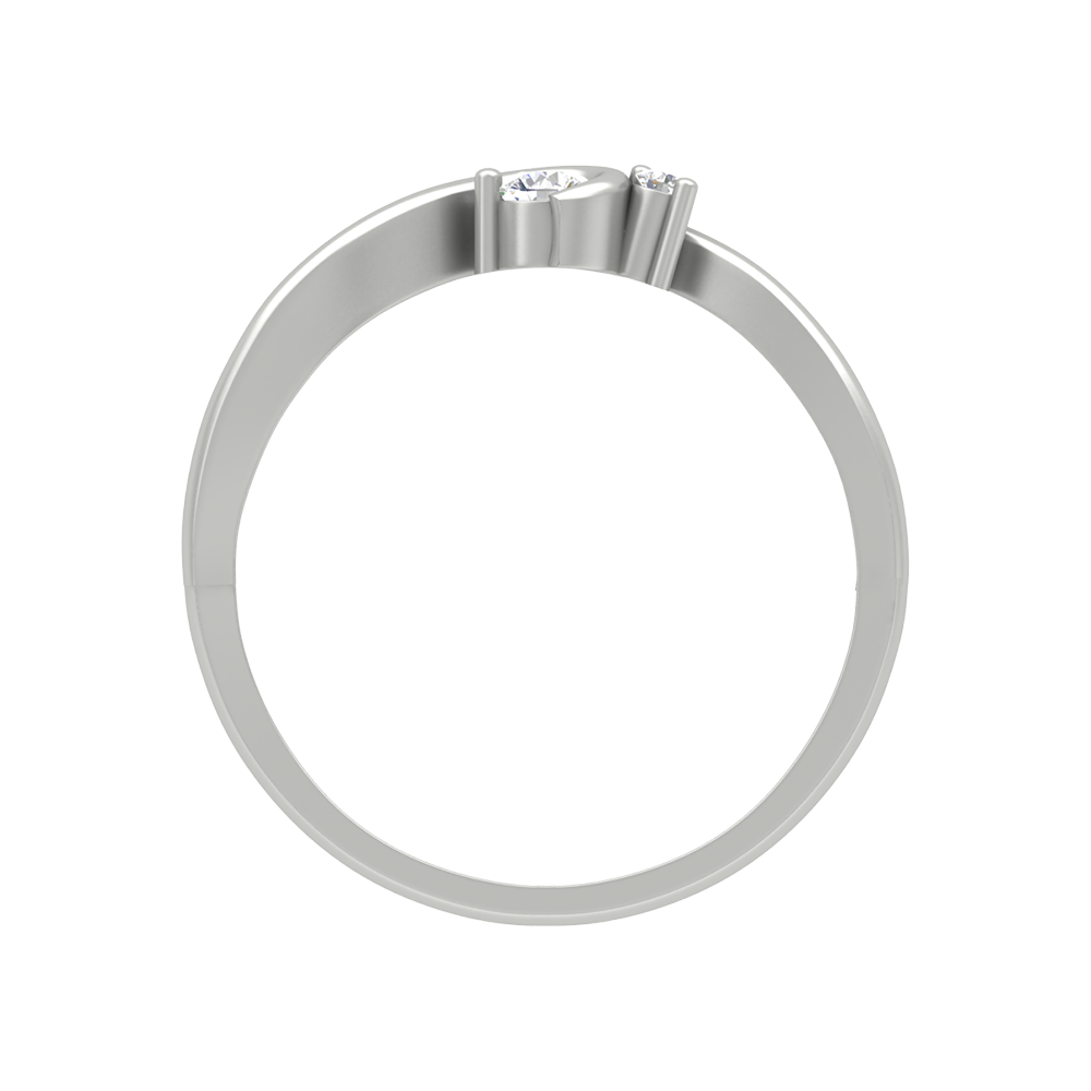 Duo Miracle Ring In 925 Sterling Silver - Eight