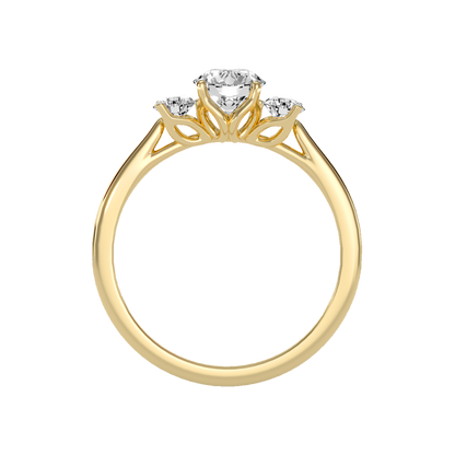 Ebullience Three Stone Diamond Engagement Ring - Twelve