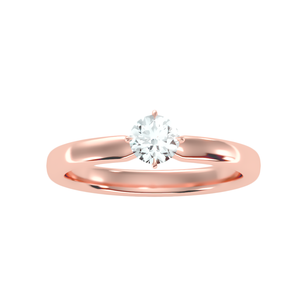 Ebullient Classic Solitaire Ring - Ten