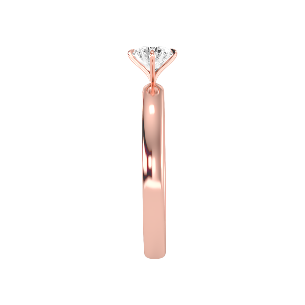 Ebullient Classic Solitaire Ring In 925 Sterling Silver - Eleven