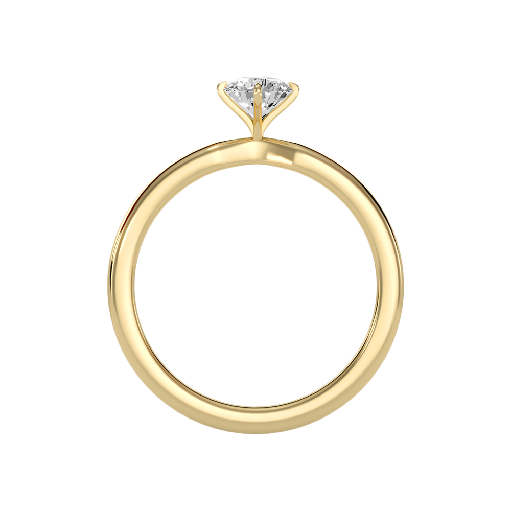 Ebullient Classic Solitaire Ring In 925 Sterling Silver - Four