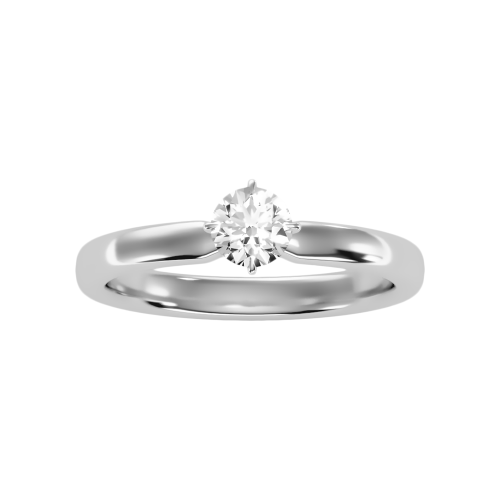 Ebullient Classic Solitaire Ring - Six