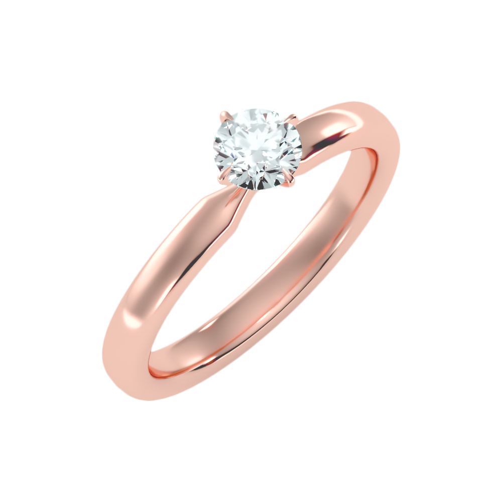 Ebullient Classic Solitaire Ring In 925 Sterling Silver - Nine