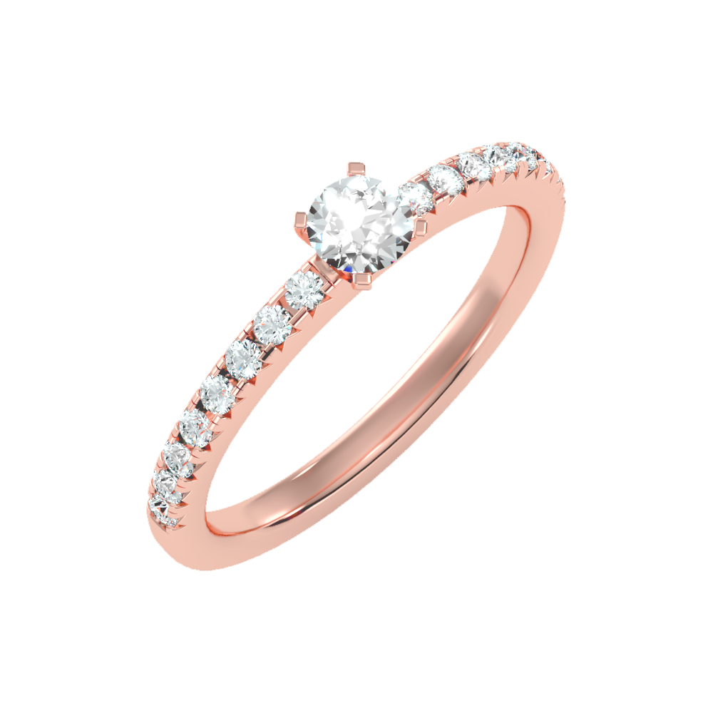 Eccentric Solitaire Ring - One