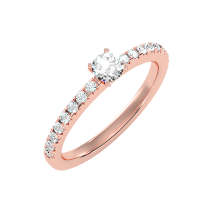 Eccentric Solitaire Ring - One